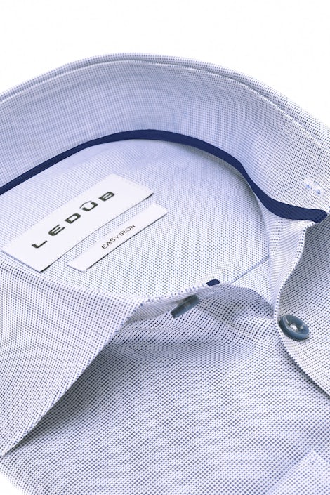 Blauw modern fit easy care overhemd 0142827-180-000-000