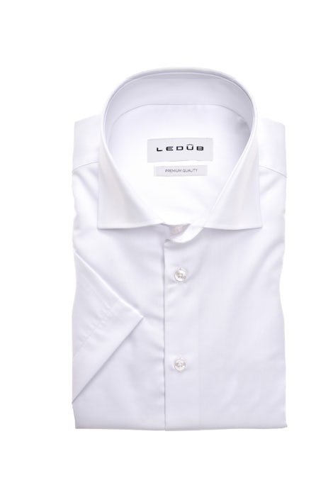 White modern fit shirt in short sleeve 0323012-910-000-000